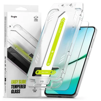 Ringke Easy Slide aizsargstikls Samsung Galaxy A56 5G (2 gab.), caurspīdīgs