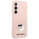 Чехол Karl Lagerfeld Liquid Silicone Ikonik Choupette для Samsung Galaxy S23+, розовый