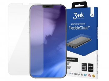 3MK Apple iPhone 12 / 12 Pro 6.1" Flexiable Tempered Glass Screen Protector | Lokāms Aizsargstikls Ekrānam Telefonam