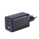 Joyroom GaN Wall Charger 65W USB-A & 2x USB-C + Charging Data Cable 100W, Black | Uzlādes Ierīce Lādētājs Adpaters...