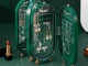 Foldable Jewelry Organizer with Mirror, Green