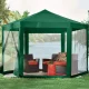 Садовый шатер палатка с москитной сеткой 2x2x2 м MultiGarden, зеленый