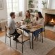 Ēdamistabas komplekts galds un 4 krēsli MALMO ModernHome