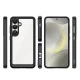 Outer Space Case for Samsung Galaxy S25 Edge Cover with Flexible Frame - Black