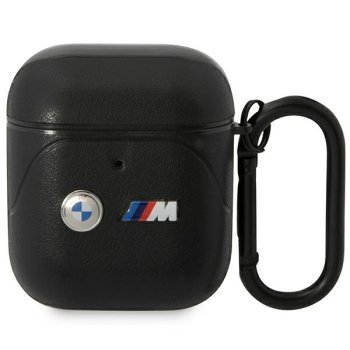 BMW AirPods 1 / 2 Case Leather Curved Line, Black