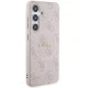 Чехол Guess 4G Collection Leather Metal Logo MagSafe для Samsung Galaxy S24, Розовый