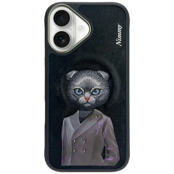 Чехол Nimmy Cute Pet MagSafe для iPhone 16, черный