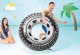 Intex Inflatable Swim Ring with Handles Monster Truck Tire, 114 cm