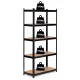 Modernhome Noliktavas plaukts ar 5 plauktiem, 180x90x40 cm, metāls/MDF