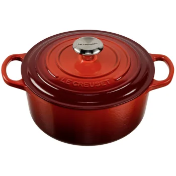 Cast Iron Casserole Le Creuset Signature Round 24 cm 4.2 L Cerise