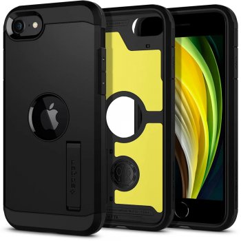 Apple iPhone 8 / 7 / SE (2020) (2022) 4.7" Spigen Tough Armor Case Cover, Black | Telefona Vāciņš Maciņš Maks...