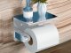 Toilet Paper Holder with Phone Shelf, Wall Mount Brushed Stainless Steel for Bathroom