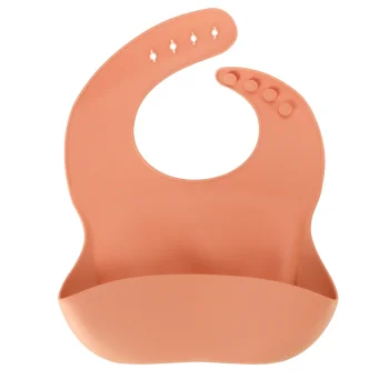 Silicone Tableware Set for Kids, 4 Pieces, Bear, Orange