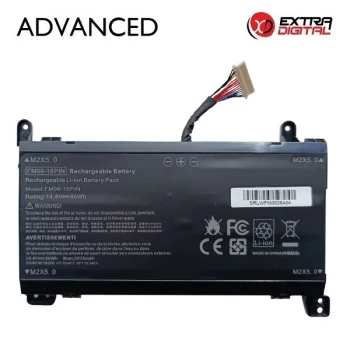 Datora akumulators HP FM08, 14.4V, 5973mAh, 86Wh (16 pin), Extra Digital