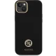 Guess Silicone Logo Strass 4G vāciņš Apple iPhone 15 Plus / 14 Plus - Melns