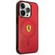 Ferrari iPhone 14 Pro vāciņš Translucent MagSafe, sarkans