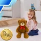 Liels plīša lācis 50 cm mīkstā rotaļlieta bērniem, brūns