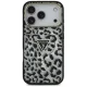 Чехол Guess Leopard Glitter MagSafe для iPhone 17 Pro Max, черный