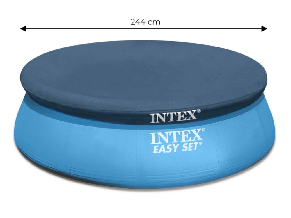 Intex baseina pārsegs 28020 Easy Set baseiniem 244 cm, tumši zils (3)