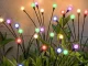 Solārās dārza lampiņas bumbiņas RGB, 2 gab. (katrā 6 LED), 70 cm