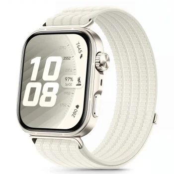 Ремешок Tech-Protect Nylon для Huawei Watch Fit 3 / 4 / 4 Pro / 5 / 5 Pro, Starlight / Beige