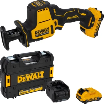 Akumulatora zobenzāģis DeWalt DCS312D2-QW 12V, 2x 2.0 Ah ar lādētāju un T STAK koferi