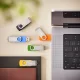 USB-флешка Intenso Office Line 5x 64 ГБ USB 3.2 Gen 1 комплект 5 шт., разноцветный