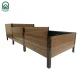 Paaugstinātā dārza dobe KLASIKA Woodlook pakāpienveida, 225x75 cm, brūna