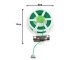 Garden Plant Tie Wire 50m with Built-in Cutter, Green