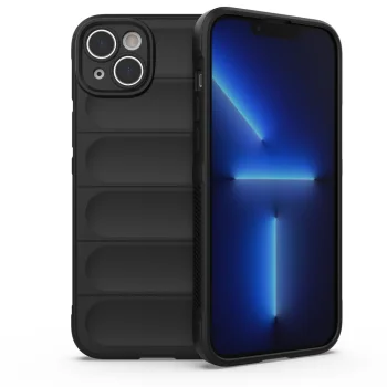 Vāciņš iPhone 14 Plus Magic Shield Case triecienizturīgs apvalks, melns