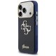 Guess IML 4G Script Metal vāciņš iPhone 17 Pro Max telefonam – zils | Phone Case Cover