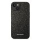 Karl Lagerfeld Glitter Plaque Logo Case for iPhone 14 Plus, Black