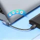 Wozinsky WPKB-01 leņķa USB-C uz USB-C adapteris 40 Gb/s 240W 8K OTG, pelēks