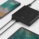 HUB Uniq Surge LITHOS Collective 90W 2xUSB-A QC 3.0 / 2xUSB-C PD 3.0 - чёрный