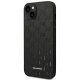 Karl Lagerfeld Saffiano Mono Metal Logo vāciņš iPhone 14 Plus, melns