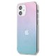 Guess iPhone 12 mini Case 4G 3D Pattern Collection, Blue-Pink