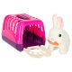 Interactive Plush Bunny with Carrot and Carrier Basket KX3153