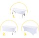 Stretch Spandex Table Cover for 180 cm 6FT Banquet Table MultiGarden, White