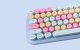 MOFII Candy BT Bluetooth/USB Wireless Mechanical Keyboard With Backlight, blue