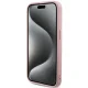 Чехол Guess для iPhone 14 Pro Saffiano Iridescent Script, розовый