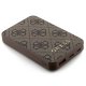 Guess Powerbank 5000mAh 15W 4G Leather Metal Logo, Brown