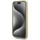 Чехол Karl Lagerfeld для iPhone 15 Pro Max Wrinkled Metal Signature, золотой