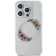 Guess IML Flowers Wreath MagSafe iPhone 15 Pro Max vāciņš, caurspīdīgs