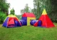Iplay 5 vienā bērnu telts komplekts ar tuneļiem