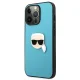 Karl Lagerfeld Leather Ikonik vāciņš iPhone 13 Pro Max, zils