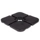 MultiGarden YB17015L-C ar ūdeni pildāma saulessarga pamatne 60L melna