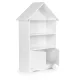 Детский стеллаж домик для игрушек и книг ECOTOYS FBC002-1, белый