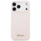 Чехол Guess для iPhone 17 Pro Max Silicone Script Metal Logo MagSafe, розовый