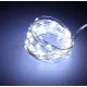 LED dekoratīvā virtene uz stieples, 5m, 50 LED, auksti balta