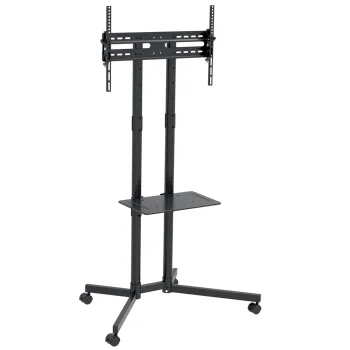 Maclean MC-951 mobilais TV statīvs uz riteņiem 32-70", VESA līdz 600x400, līdz 40kg, melns